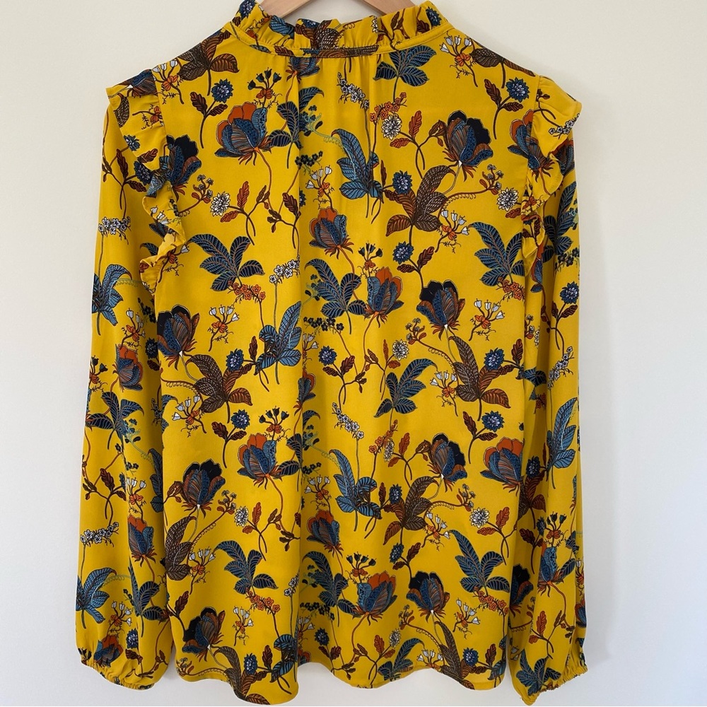 {LOFT} Ruffle Collar Blouse - Picture 7 of 9